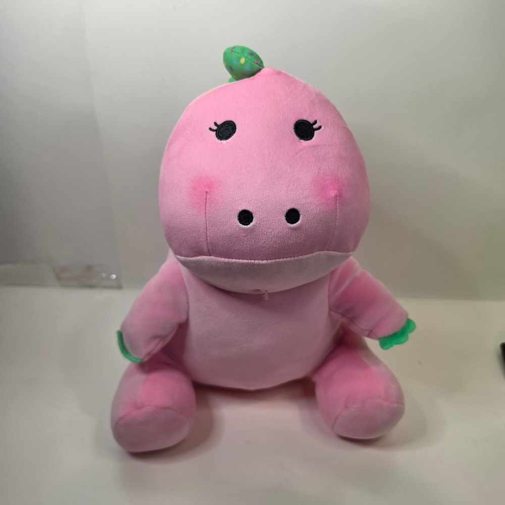 Moriah Elizabeth Pickled Pink 11" Plush Guys & Gals Dinosaur Pink Green